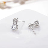 Cubic Zirconia 925 Silver Necklace Set for Women