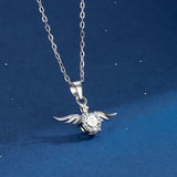 925 Sterling Silver Star Heart Moon Zircon Charm Pendant for Women