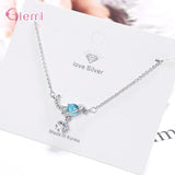 Sterling Silver Star Moon Pendant Necklace Wedding Party Jewelry
