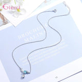 Sterling Silver Star Moon Pendant Necklace Wedding Party Jewelry