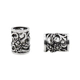 TrustDavis 925 Sterling Silver Flower Charm Beads for DIY Jewelry