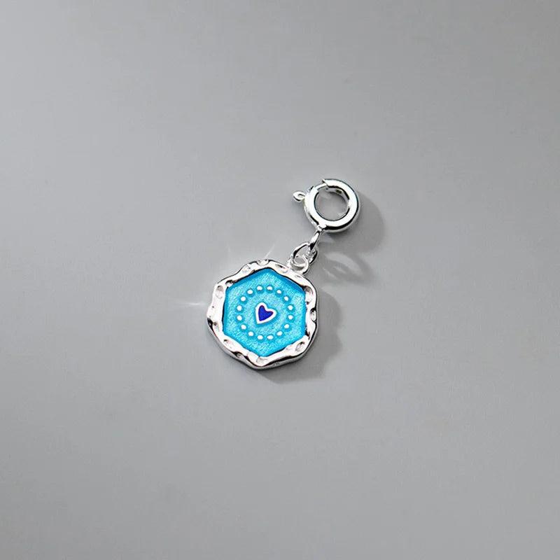 TrustDavis 925 Silver Heart Pendant Jewelry