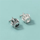 TrustDavis 925 Silver Sweet Crown Charm Pendant DIY Fine Jewelry
