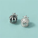 TrustDavis 925 Silver Sweet Crown Charm Pendant DIY Fine Jewelry