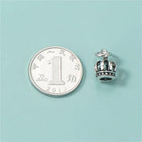 TrustDavis 925 Silver Sweet Crown Charm Pendant DIY Fine Jewelry