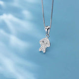 TrustDavis Sterling Silver Dog CZ Charm Stud Pendant DIY Accessories DZ464