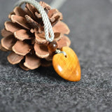 Tiger Eye Heart Pendant Necklace Healing Luck Amulet Chain
