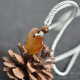 Tiger Eye Heart Pendant Necklace Healing Luck Amulet Chain