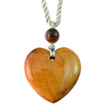Tiger Eye Heart Pendant Necklace Healing Luck Amulet Chain