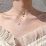 925 Silver Star Moon Necklace for Girls NK007