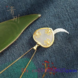 Jade Heart Pendant 925 Silver Necklace Choker Men Talismans