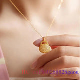 Jade Ruyi Pendant Necklace Chalcedony 925 Silver Natural Gift