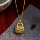 Jade Ruyi Pendant Necklace Chalcedony 925 Silver Natural Gift