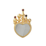 925 Silver Chalcedony Jade Heart Pendant Choker Necklace for Men