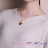 925 Silver Chalcedony Jade Heart Pendant Choker Necklace for Men