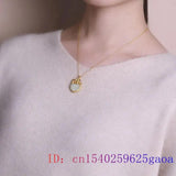 925 Silver Chalcedony Jade Heart Pendant Choker Necklace for Men