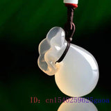 Vintage Jade Agate Chalcedony Necklace Amulet