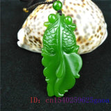 Green Jade Goldfish Pendant Necklace Charm Women Natural Jewelry Hand Men
