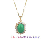 Green Jade Pendant Talisman 925 Silver Vintage Men Gift Chalcedony Man Natural