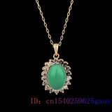 Green Jade Pendant Talisman 925 Silver Vintage Men Gift Chalcedony Man Natural