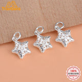 TrustDavis 925 Silver Star Charm Pendant DIY Jewelry HY135