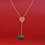 Green Jade Heart Necklace Pendant 925 Silver Natural Carved