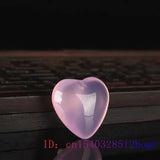 Green Chalcedony Heart Pendant Necklace for Women