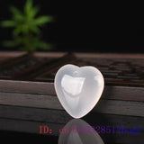 Green Chalcedony Heart Pendant Necklace for Women