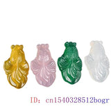 Jade Goldfish Pendant Chalcedony Necklace