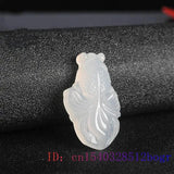 Jade Goldfish Pendant Chalcedony Necklace