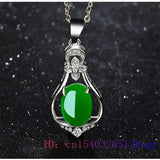 Jade Water Droplet Pendant Hetian Jewelry Amulet Women Necklace