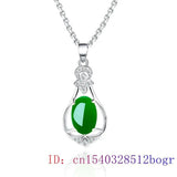 Jade Water Droplet Pendant Hetian Jewelry Amulet Women Necklace