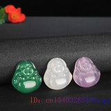 Green Chalcedony Buddha Pendant Necklace Charm