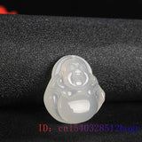 Green Chalcedony Buddha Pendant Necklace Charm