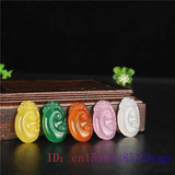 Jade Ruyi Pendant Necklace Chalcedony Jewelry Natural Carved Women Charm