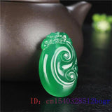 Jade Ruyi Pendant Necklace Chalcedony Jewelry Natural Carved Women Charm