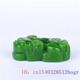 Green Jade Pixiu Pendant Necklace Chinese Natural Carved Hand Amulet Charm