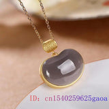 Jade Ruyi Pendant Charm Necklace 925 Silver Chalcedony Gemstones Jewelry