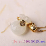 Chalcedony Lucky Bag Pendant 925 Silver Amulet Necklace for Women Men