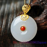 Jade Donut Pendant Chalcedony Choker Necklace 925 Silver