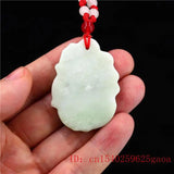 Jade Phoenix Pendant Necklace Natural Chinese Amulet Charm Jewelry