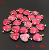 Carved Peach Blossom Jade Heart Pendant Chinese Love Necklace Charm