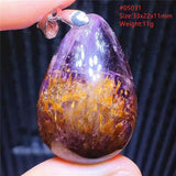 Natural Cacoxenite Purple Rutilated Red Auralite 23 Pendant
