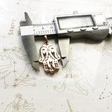 925 Silver Hand of Fatima Protection Pendant Vintage Jewelry Gift