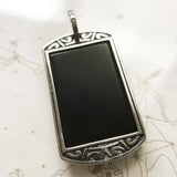 Vintage 925 Sterling Silver Dog Tag Pendant Ornament