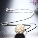 Natural Freshwater Oval Potato Pearls Beaded Pendant Jewelry