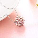Natural Freshwater Oval Potato Pearls Beaded Pendant Jewelry