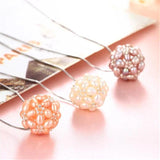 Natural Freshwater Oval Potato Pearls Beaded Pendant Jewelry