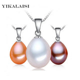 925 Silver Pearl Necklace Freshwater Pearl Choker Pendant Charm Jewelry