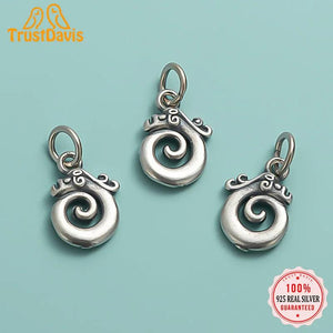 925 Sterling Silver Dragon Head Pendant DIY Bracelet Necklace
